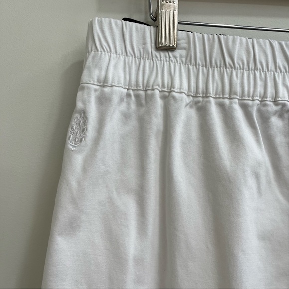 Free people movement white wide leg pull on pants exposed elastic waist band M - Picture 6 of 15